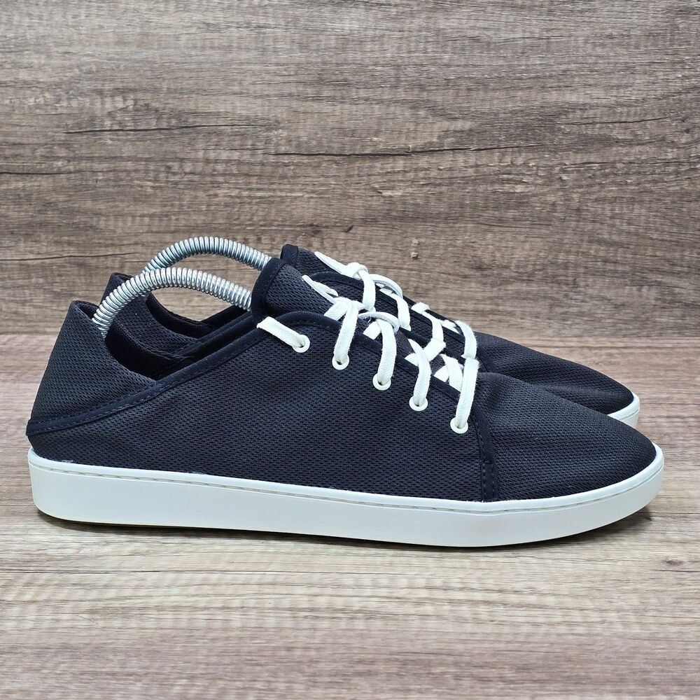 OluKai Pehuea Li Women's Sz 6 Black White Mesh Shoes Sneakers (20379-40WS) NEW